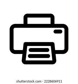 Black Printer Icon White Background Stock Vector (Royalty Free) 2228606911 | Shutterstock