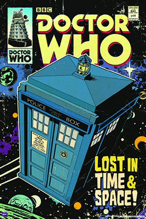 AUG142689 - DOCTOR WHO TARDIS COMIC ART SLIM PRINT ROLLED POSTER - Previews World