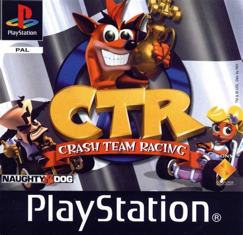 crash team racing playstation cover artwork