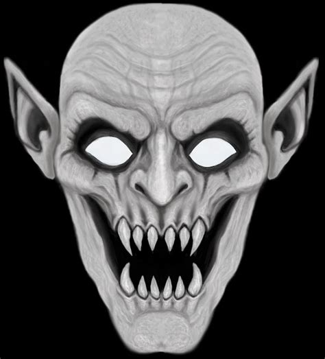 Rick Daly - Illustration & Design - New York: Demon Vampire Mask