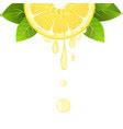 Lemon fruit juice splash realistic Royalty Free Vector Image