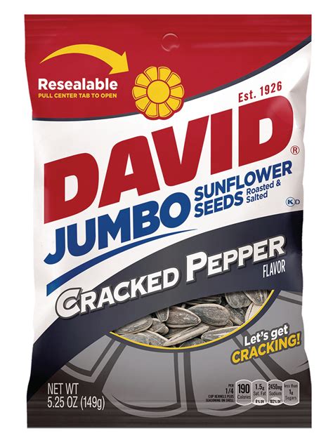 DAVID Black Pepper Sunflower Seeds | Conagra Foodservice