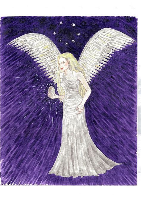 Purple Angel Painting by Lorraine Flaherty - Fine Art America