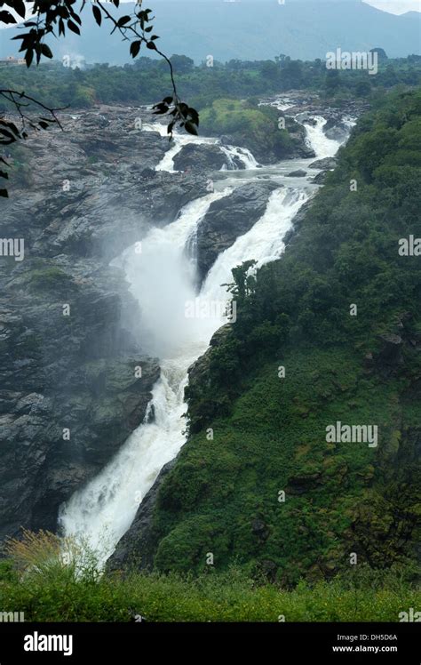 shivasamudram waterfall,karnataka,india. This is at kaveri river Stock ...