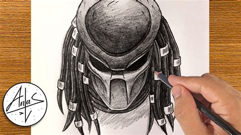 Predator Helmet Drawing