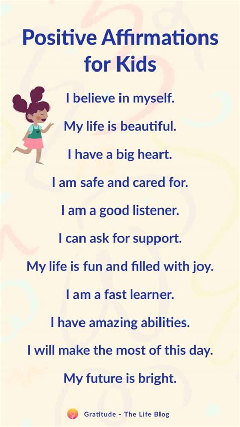 110 Positive Affirmations For Kids and their Well Being