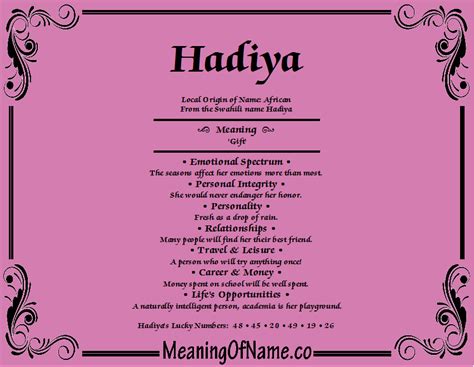 Hadiya - Meaning of Name