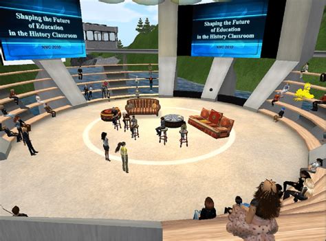 Screenshot of a scene in the Second Life virtual world (image sourced ...