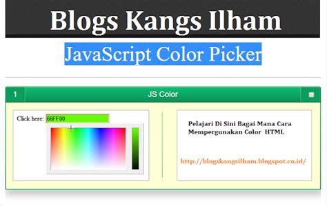 Java Script Color Picker