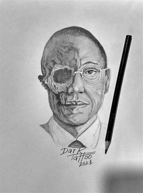 Bad Drawings, Realistic Drawings, Breaking Bad Art, Gus Fring, Male Sketch, Pins