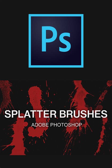 Adobe Photoshop blood splatter brush pack paint (2644348)