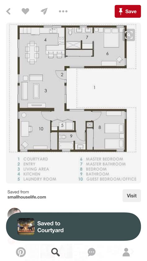 U Shaped Floor Plans - Mens Walk In Closet