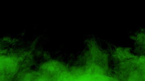 GREEN smoke effect animation on black background. toxic smoke effect ...