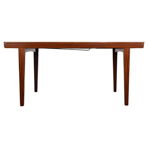Mid-Century Modern Very Large Extendable Danish Dining Table and 6 ...