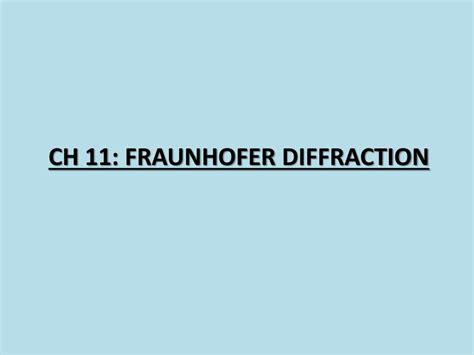 Fraunhofer diffraction grating - ferycanada