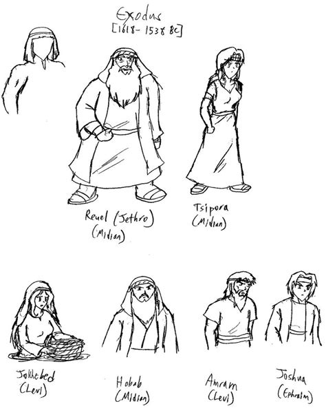 Bible Characters Clipart Black And White