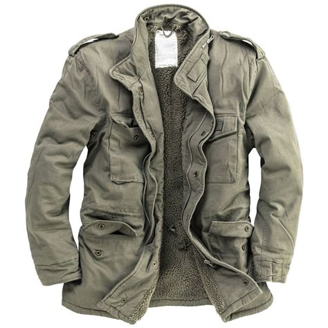 Surplus Paratrooper Winter Mens Jacket M65 Army Military Field Coat Olive Washed | eBay in 2021 ...