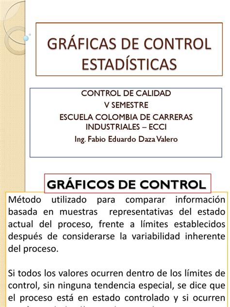 Graficos de Control Estadistico | PDF | Distribución de probabilidad ...