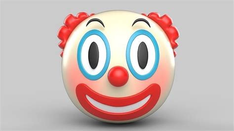 clown emoji 3D model | CGTrader