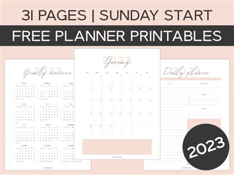 Free Printable Planner 2023 Pdf - AnjaHome