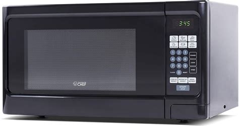 Countertop 1.1 Cubic Feet Microwave Oven, 1000 Watt, Black Front with Black Cabinet, Commercial ...