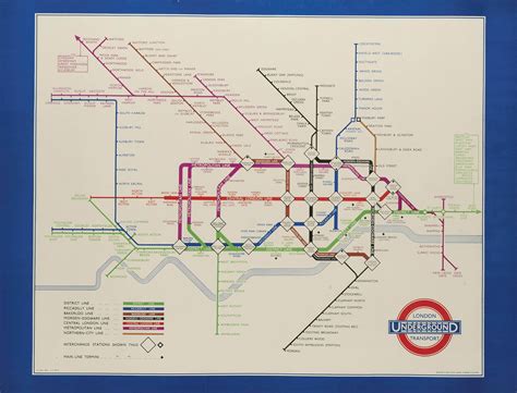 Harry Beck (Henry Charles Beck, 1902-1974) , UNDERGROUND MAP | Christie's