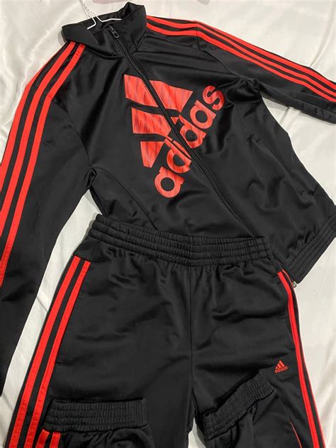 Adidas Tracksuit, Women's Fashion, Activewear on Carousell