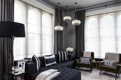 How to Use Dark Curtains to Shape a Dramatic, Cozy Interior