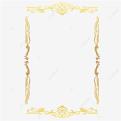 Cadre D'invitation De Mariage Doré Brillant PNG , Bordure Dinvitation, Carte Dinvitation ...