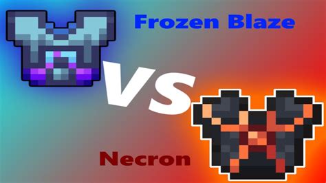 Necron vs Frozen Blaze Armor in Hypixel Skyblock - YouTube