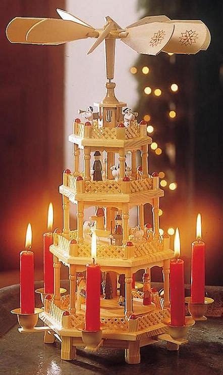 Larger 4 Tier German Inspired Christmas Nativity Carousel with Candles ...