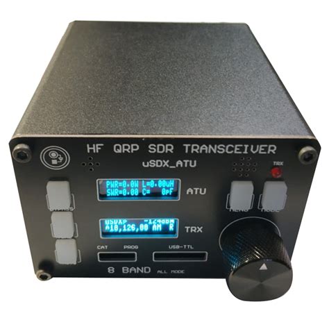 USDX SDR Transceiver All Mode 8 Band Receiver HF Ham Radio QRP CW Transceiver Built-in ATU-100 ...