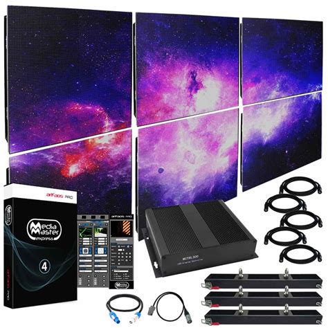 ADJ AV6 6mm LED Video Wall 3x2 Complete System Package | DJ Video ...