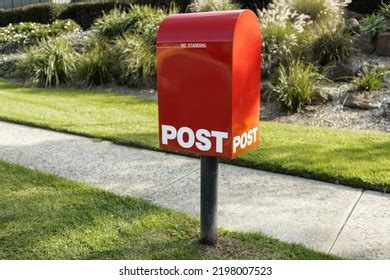 Red Australia Post Letter Box Stripped Stock Photo 2198007523 ...