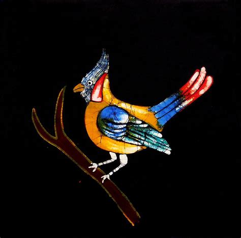 Colorful Bird - Batik Painting | Colorful bird, Batik, Bird