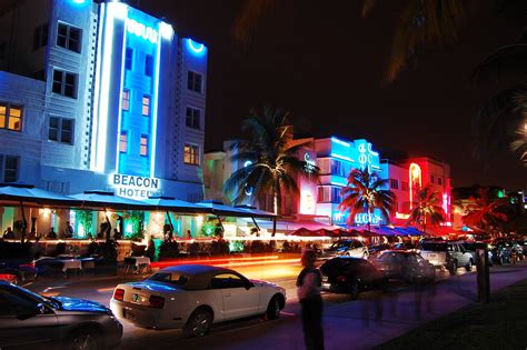 Vibrant Art Deco District at Night | On South Beach in Miami… | Flickr