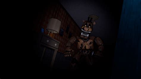 Nightmare Freddy in Left Hallway by HAAAAAAAAAAXAX on DeviantArt