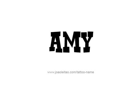 Amy Name Tattoo Designs