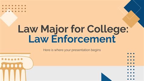 Law Major for College: Law Enforcement | Google Slides & PPT