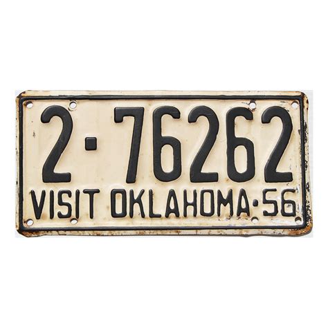 1956 Oklahoma #276262 | Antique OK License Plates