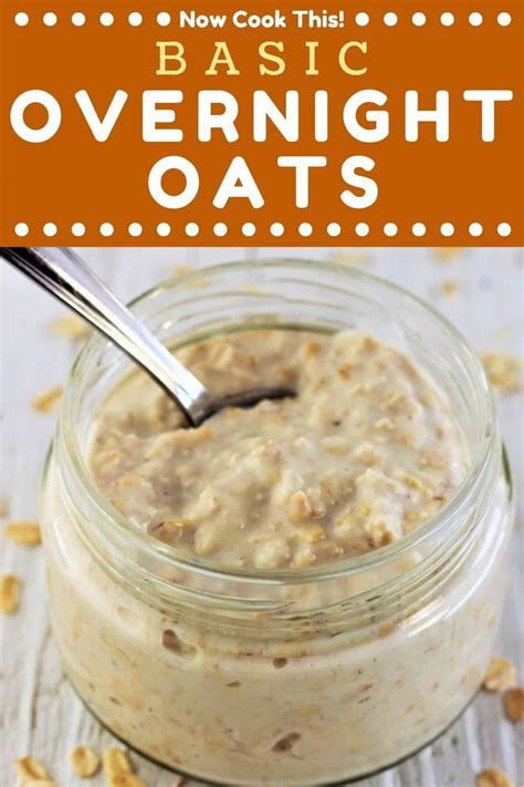 Basic Overnight Oats | Recipe | Overnight oats recipe easy, Overnight ...