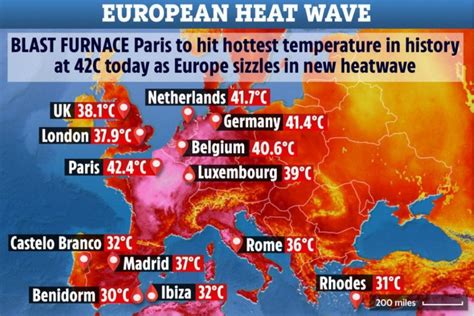 Europe Heat Wave 2024 Temperature - Tabby Shayna