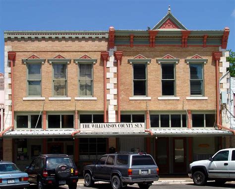 Georgetown Texas Historic old buildings Main Street