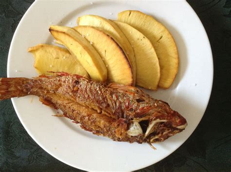 Breadfruit and Fried Fish | Jamaican recipes, Food, Fried fish