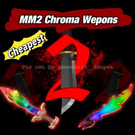 🔥MM2 Chroma Godly Weapons🔥 Murder Mystery 2 | Shopee Malaysia