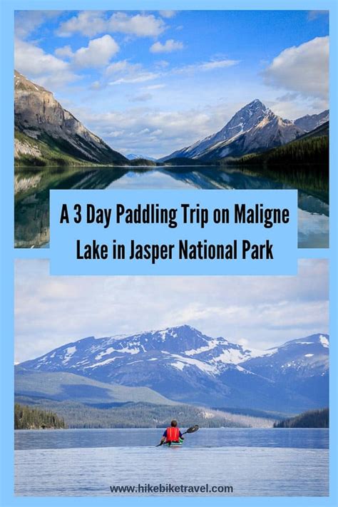 Kayaking Maligne Lake in Jasper National Park - Hike Bike Travel