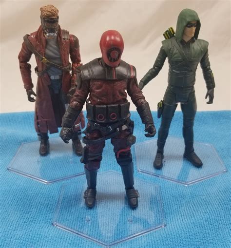 Display Stands for 1/12 Scale (6") Action Figures - Marvel Legends, Star Wars Black, DC Universe