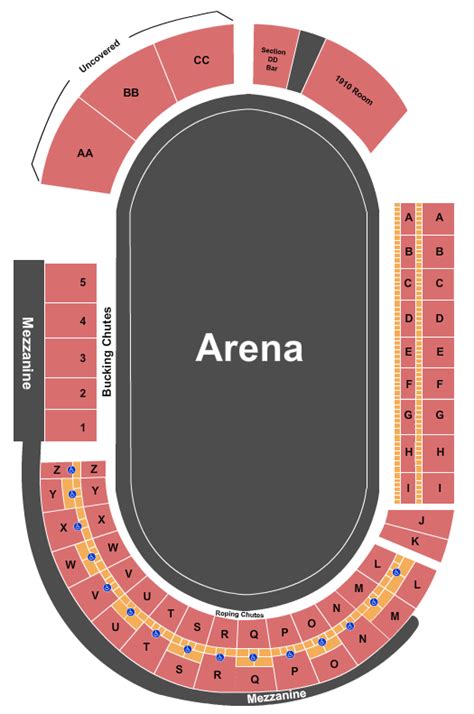 Pendleton Round-Up Stadium Seating Chart - Pendleton