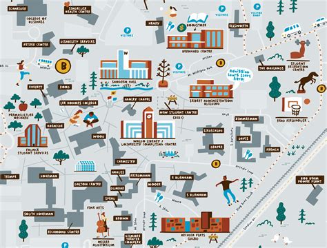 Illustrated Campus Map of Western Michigan University — Nate Padavick