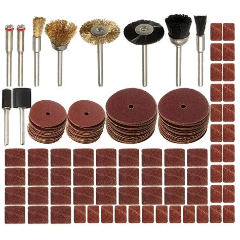 150 Pc Rotary Power Tool Set Fits 1/8" Shank Sanding Polish Accessory Bit Durable Quality-in ...